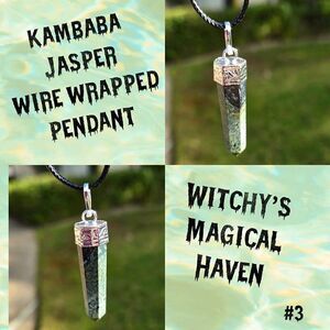 Kambaba Jasper Crystal Pendant